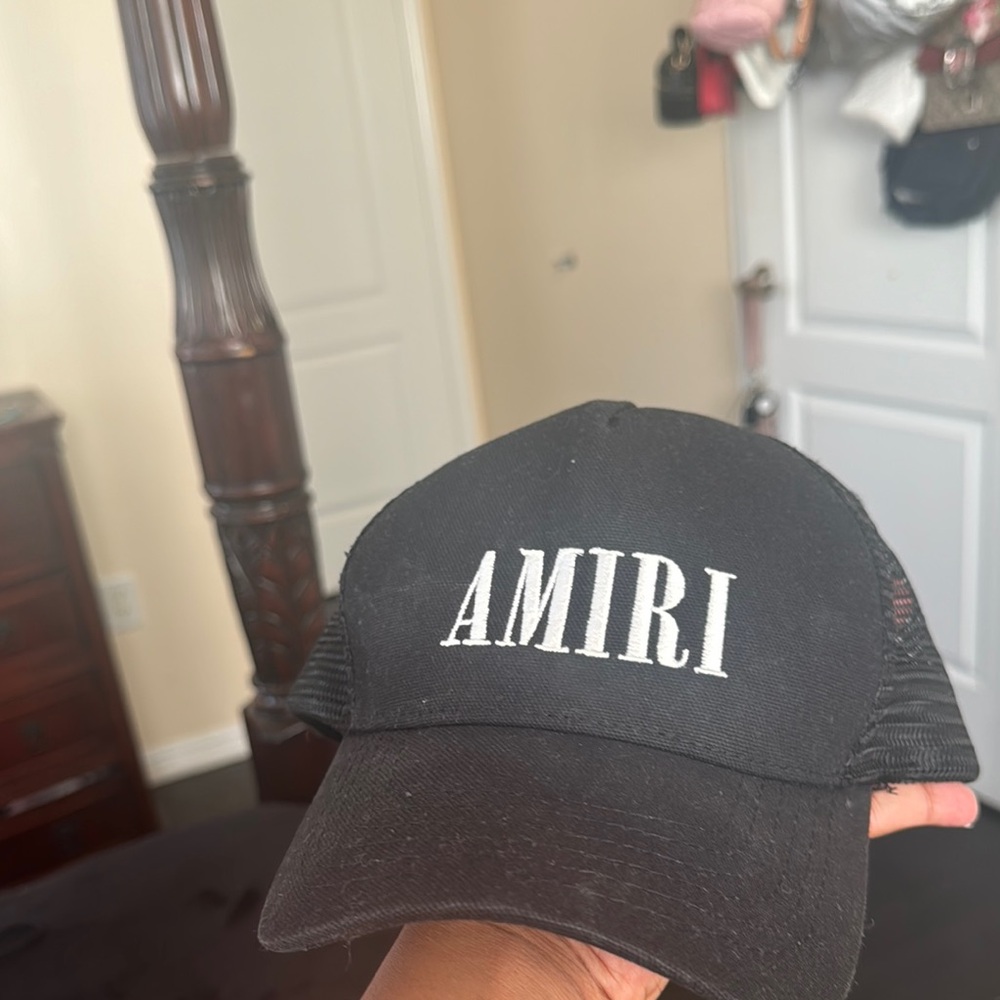 Amiri Black Cap